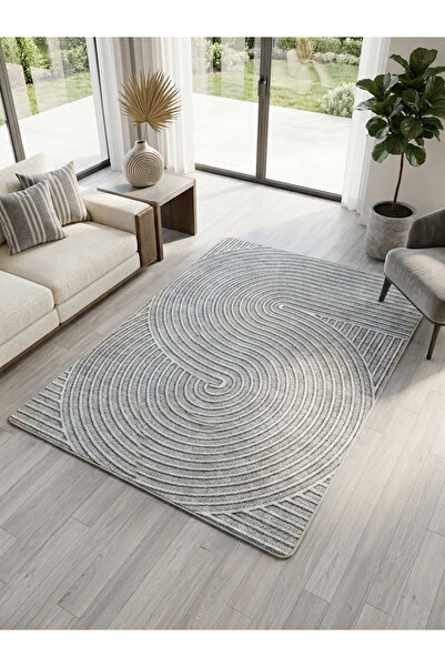 Brillant Geometrik Desen Lateks Taban Salon Halısı