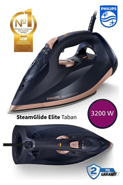 Philips 7500 Serisi Steamglide Elite Taban Ütü 260G Şok Buhar 55G/DK Sürekli ...