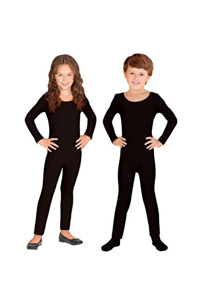 Widmann , body copii din textil cu maneci lungi, unisex, negru, 140/152 cm