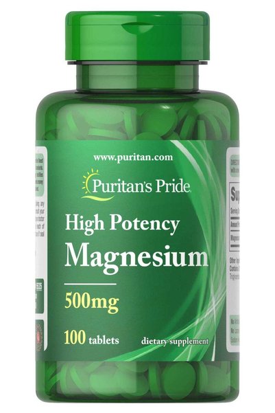 Puritan's Pride Magnesium Oxide 500Mg Tablets 100S