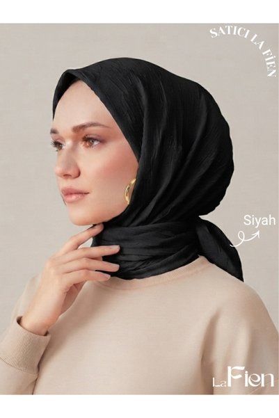 La Fien Hijab Women's Bamboo Crochet Beige Scarf
