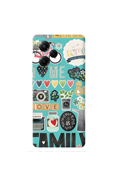 Other Xiaomi Poco X5 Pro Family love home Turquoise Colored Silicone TPU Θήκη