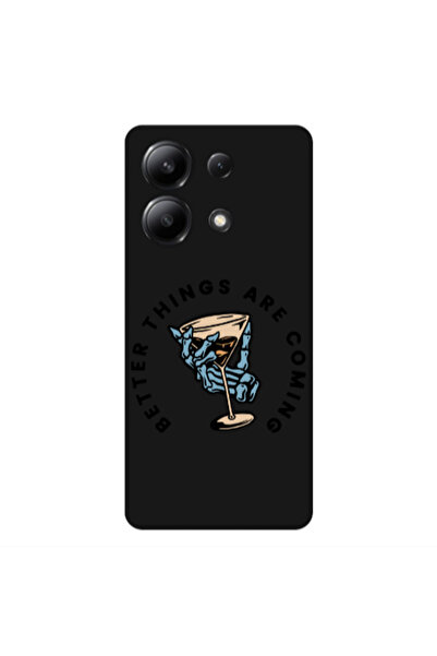 Other Xiaomi Redmi Note 13 4G Better Things Are Coming Black Colored Silicone...