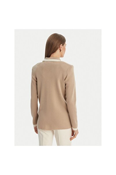 Luisa Spagnoli Cardigan de damă 100357 MERIDIEN Bej