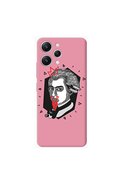 Other Xiaomi Redmi 12 Bearded Pink Colored Silicone TPU Θήκη