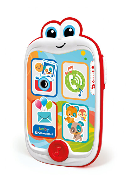 CLEMENTONI Telefon interactiv pentru copii, Clementoni, 4 butoane iluminate, ...
