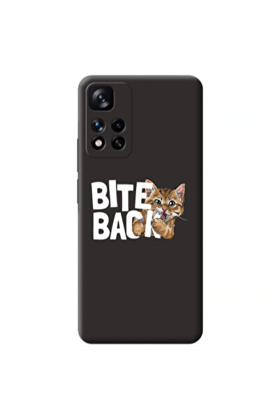 Other Xiaomi Redmi Note 11 Pro 5G bitte back cat Black Colored Silicone TPU Θήκη