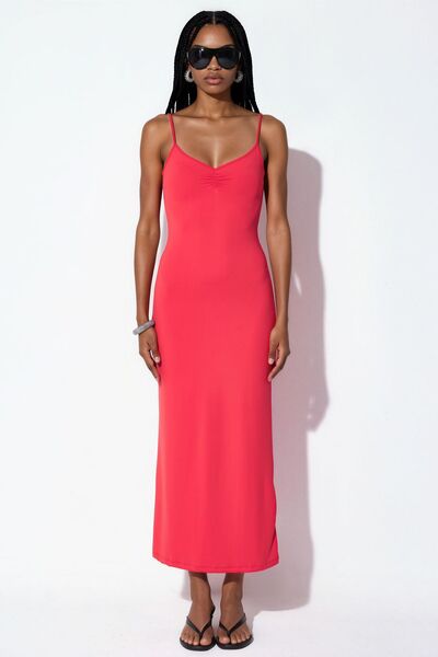 Hiccup Busem Sleeveless Midi Slip Dress