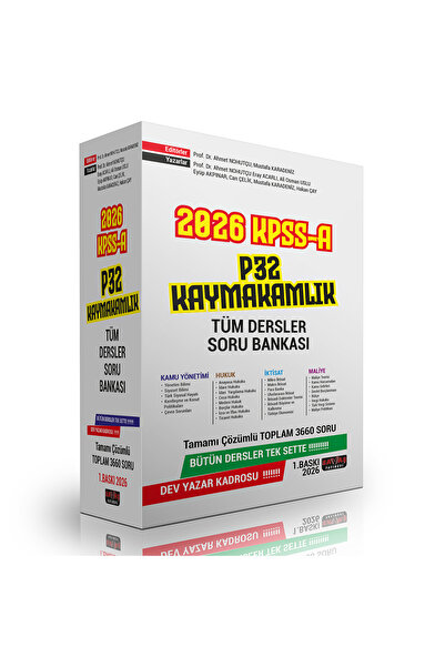 Savaş Yayınevi KPSS A P32 Kaymakamlık Tüm Dersler Soru Bankası Savaş Yayınlar...