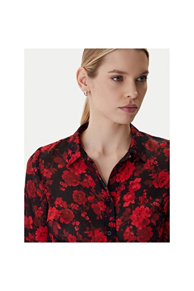 Guess Cămașă unisex W6RH73WDW82 Roșu