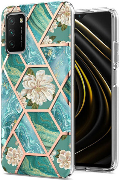 OEM Προστατευτική Θήκη Σιλικόνης Xiaomi Poco M3 Πράσινο Μάρμαρο Κωδικός: 01XI...