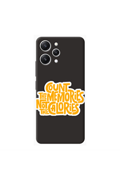 Other Xiaomi Redmi 12 Count the memories not the calories Black Colored Silic...