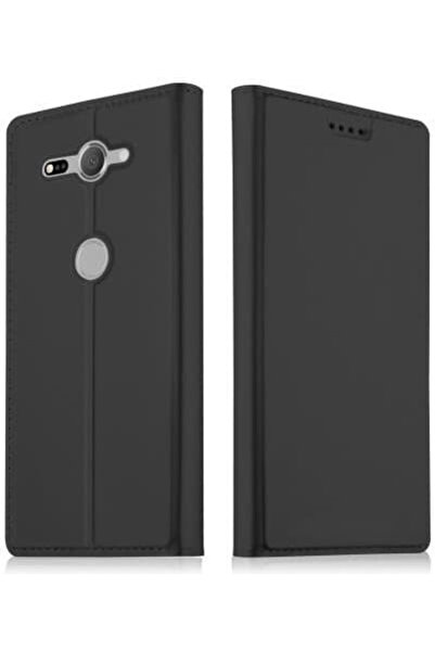 OEM Θήκη πορτοφόλι από συνθετικό δέρμα, μαύρο (Xperia XZ2 Compact) Κωδικός: 0...