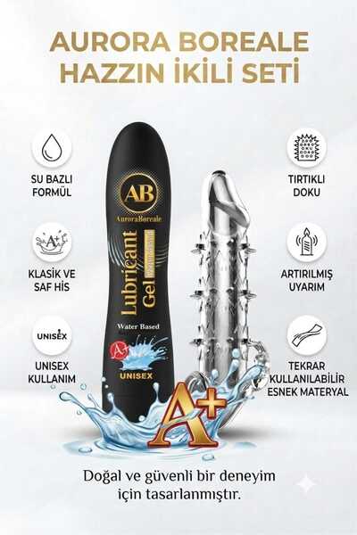 AuroraBoreale A Plus 125 ML Sade Kayganlaştırıcı Tırtıklı Tekrar Kullanılabil...