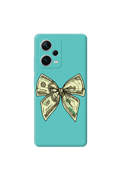 Other Xiaomi Poco X5 Bowtie Dollars Turquoise Colored Silicone TPU Θήκη