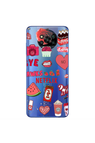Other Xiaomi Poco X3 /X3 Pro pizza is my valentine Transparent Silicone TPU Θήκη
