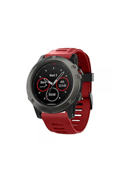 OEM Λουράκι σιλικόνης Garmin Fenix 5x Fenix 3/Fenix 5x Plus Fenix 6x Κόκκινο