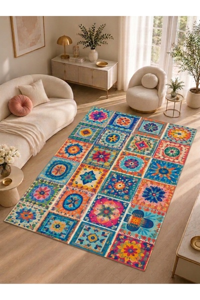 Rugs Modern Halı SDT Geleneksel Desenli Modern Dokuma Taban Dekoratif Halı sd...