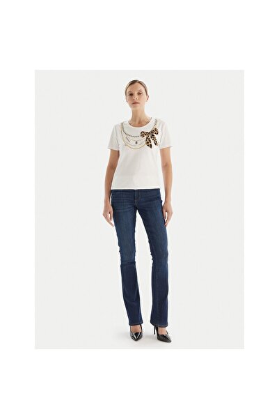 FRACOMINA Tricou de damă FR25WT3004J40108 Alb