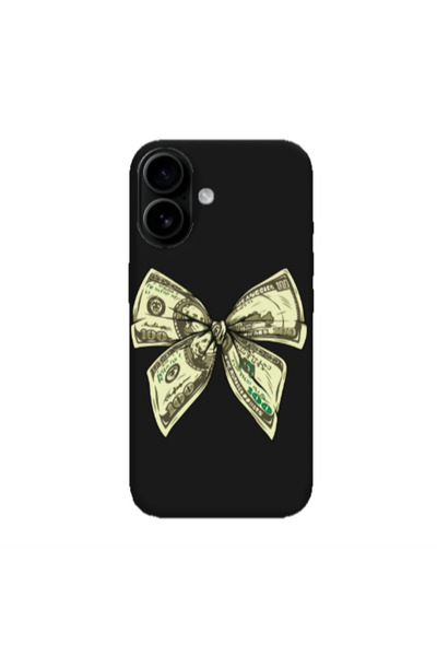 Other Apple Iphone 16 plus Bowtie Dollars Black Colored Silicone TPU Θήκη