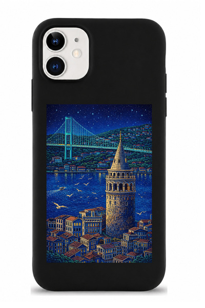 iPhone 11 Uyumlu Mood Art Serisi Desenli Lansman Kılıf Kadife İç Yüzeyli Soft Silikon