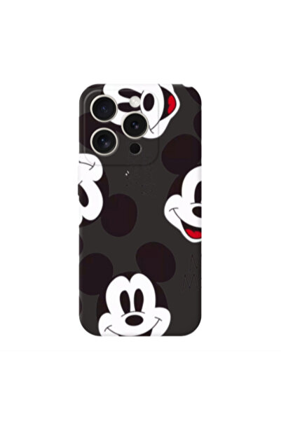 Other Apple iPhone 15 Pro Max Mickey Mouse Black Colored Silicone TPU Θήκη