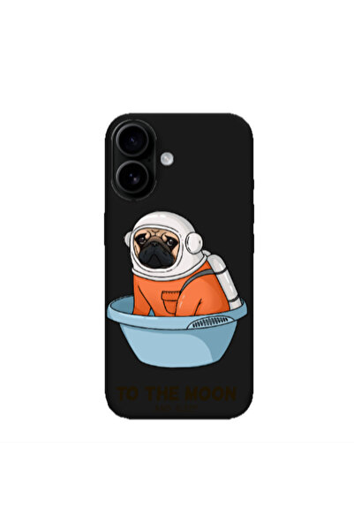 Other Apple Iphone 16 plus To the moon Black Colored Silicone TPU Θήκη