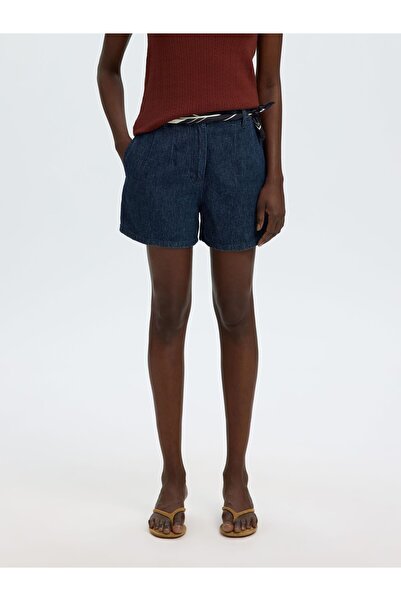 SELECTED Jeansshorts Baumwollmix