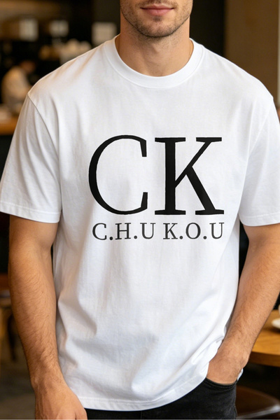 Fleck Casual Style T Shirts For Men CK C H U K O U Mens Printed T Shirts