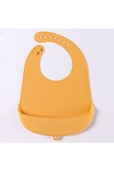 Choice3 One Size yellow 1/2pcs Food Grade Silicone Baby Eating Bibs Easy to C...