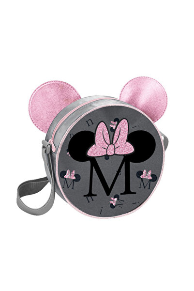 PASO Rucsac rotund pentru fete, Minnie, gri închis/roz
