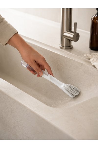 Şahane Pazar Hard-Bristled Multi-Purpose Cleaning Brush Bathroom Kitchen Tile Grout Cleaning Brush with Ergonomic Handle Shn-3076