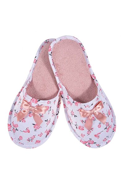 Amaryllis Slippers Γυναικείες Παντόφλες  "Λουλούδι Σαλομόν " - Χειροποίητη Ελ...