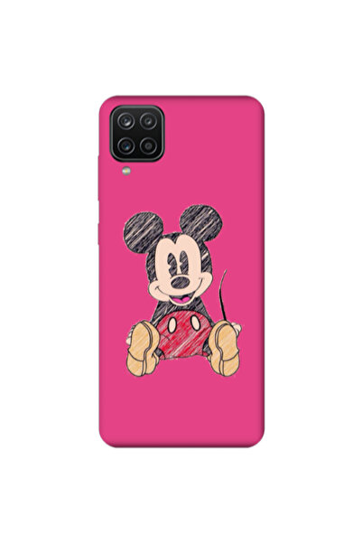 Other Samsung A12 Mickey mouse 2 Fuchsia Colored Silicone TPU Θήκη