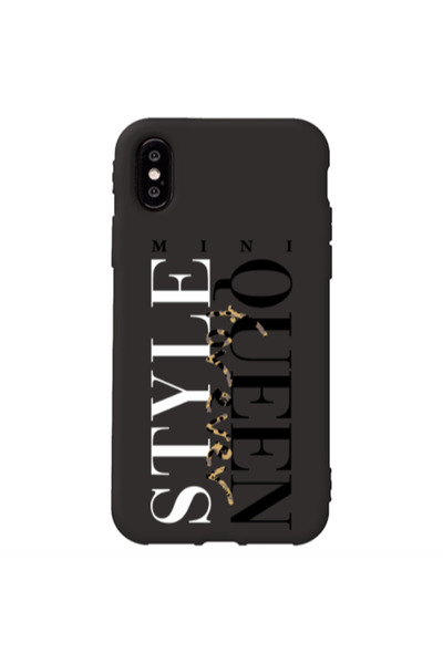 Other Apple iPhone X Mini Quen Forever Black Colored Silicone TPU Θήκη