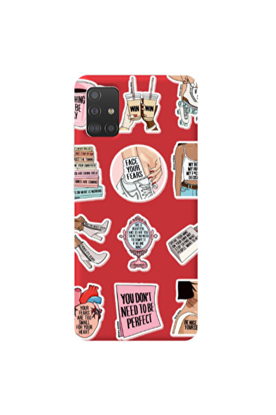 Other Samsung A51 Everything will be okay Red Colored Silicone TPU Θήκη