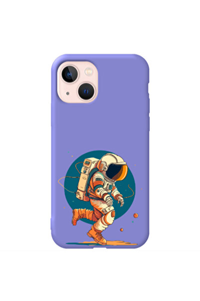 Other Apple iPhone 13 Run Space Purple Colored Silicone TPU Θήκη