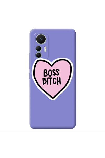 Other Xiaomi Mi 12 Lite Boss Bitch Purple Colored Silicone TPU Θήκη