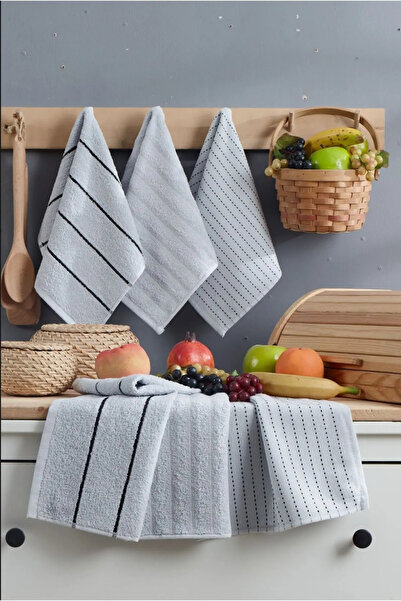 6’lı 30x50 cm El ve Yüz Havlu Seti