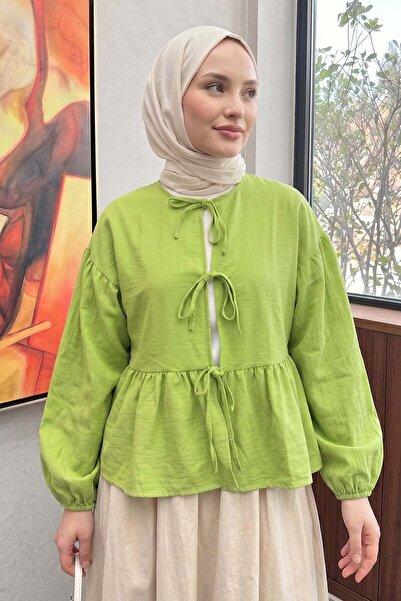 Salih Çelebi Kimono scurt 2347 - VERDE FISTACHIO