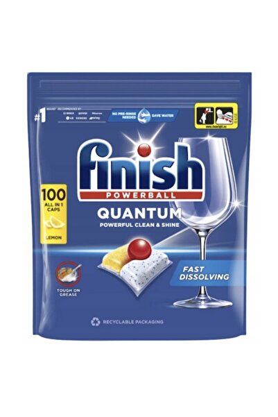 Finish Capsule detergent automate pentru mașina de spălat vase Quantum Lemon,...