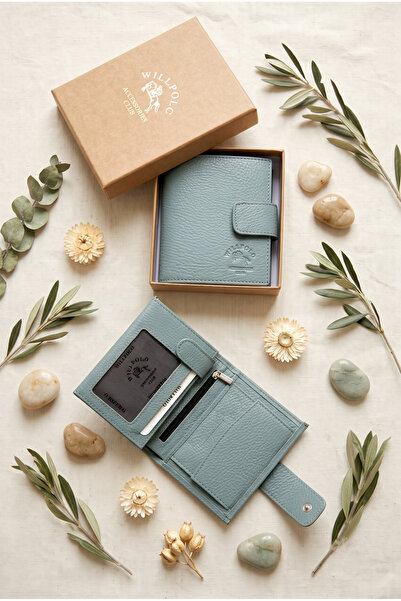 willpolo Genuine Leather Medium Size Women's Wallet with Coin Compartment and...