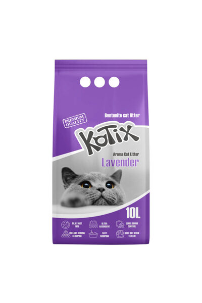 KOTIX Așternut pentru pisici, 10l, parfum de lavandă