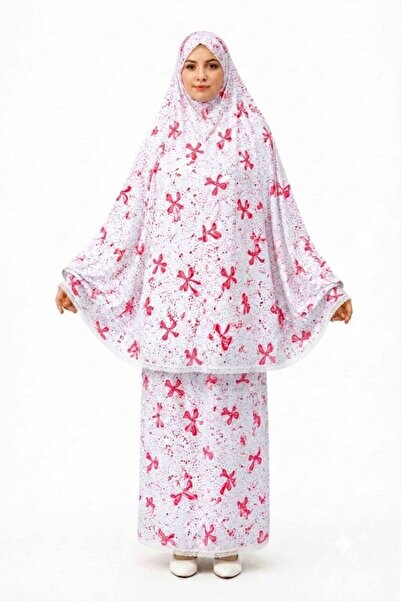 ALDAIYR Two-Piece Women's Embroidered Prayer Dress
