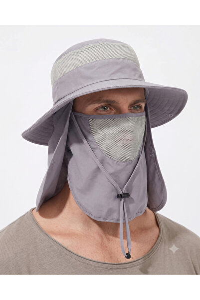 PIECE SIGNATURE Legionary Type Safari and Fishing Hat with Mesh Mask and Nape...