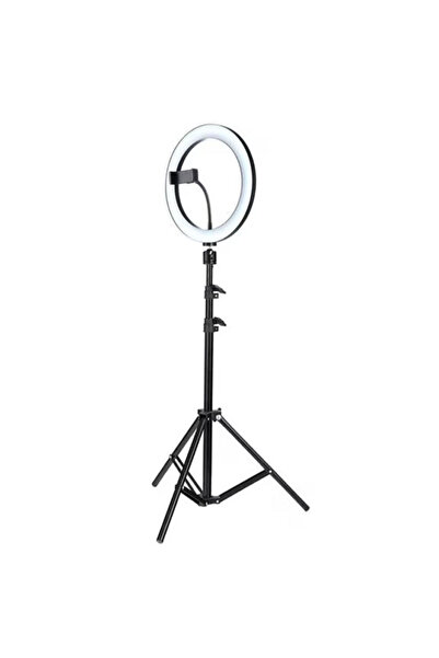 YBOSHOP Lampă circulară LED 26 cm cu trepied 210 cm, 3 culori, telecomandă și...