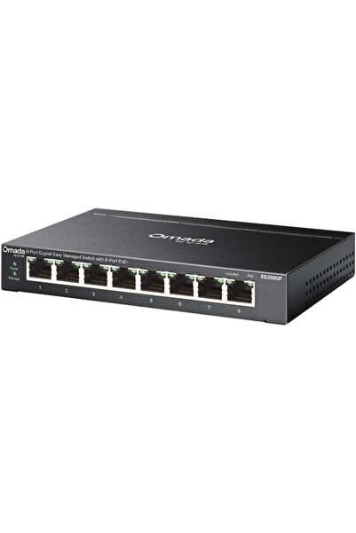 TP-LINK ES208GP v1 Διαχειριζόμενος διακόπτης L2 PoE+ με 8 θύρες Gigabit Ether...