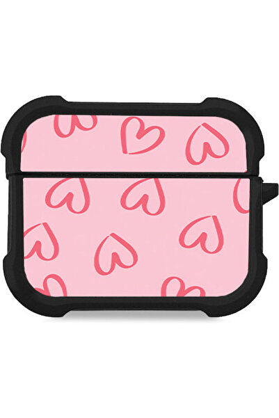 Other Θήκη Σιλικόνης Σειράς Sonique Heart σε Ροζ Χρώμα για Apple AirPods Pro 3