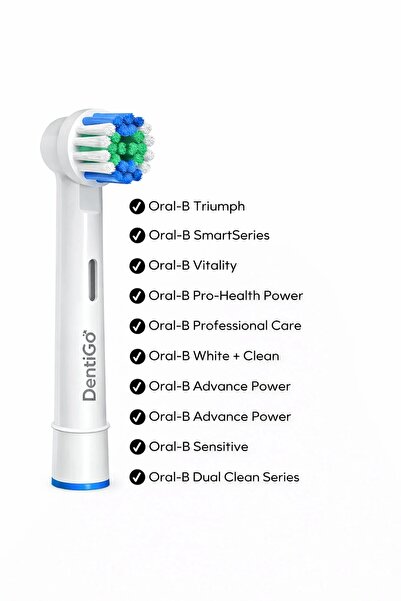 Ozsport Diş Fırçası Yedek Başlığı - OralB | Braun Uyumlu - Elektrikli Diş Fırçası Yedek Başlıkları - 4'lü Paket