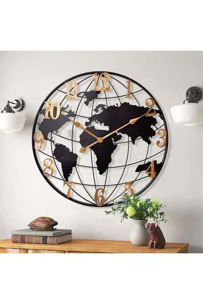 AZONEE 24-Inch Large Wall Clock for Living Room, Modern Decorative Silent Wor...